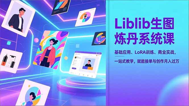 (12.27)Liblib生图炼丹系统课，基础应用、LoRA训练、商业实战，一站式教学，赋能接单与创作月入过万
